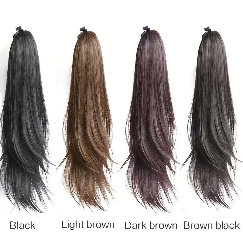 Long Straight Synthetic Ponytail Hair Extension Drawstring Hairpiece for Women