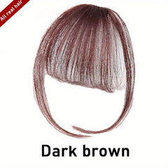 Summer Bangs Wig Light Natural Hair Forehead Trimming Rehaired Bangs Wig