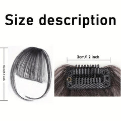 Summer Bangs Wig Light Natural Hair Forehead Trimming Rehaired Bangs Wig