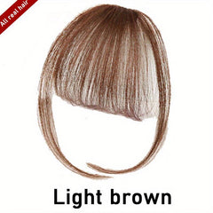 Summer Bangs Wig Light Natural Hair Forehead Trimming Rehaired Bangs Wig