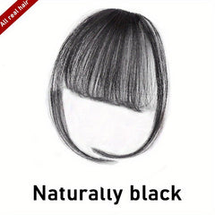 Summer Bangs Wig Light Natural Hair Forehead Trimming Rehaired Bangs Wig
