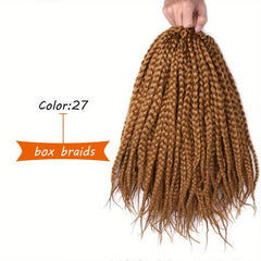 35 56 Cm Short Box Braids Crochet Hair Extensions Synthetic Bob Braids