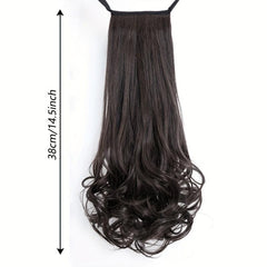 35 56 Cm Curly Wavy Ponytail Extensions Synthetic Hair Wrap Around Hair