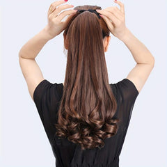 35 56 Cm Curly Wavy Ponytail Extensions Synthetic Hair Wrap Around Hair