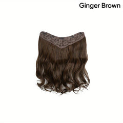 72cm Long Curly Hair V-shaped Clip-In Extensions Fluffy Natural Half Head Cover