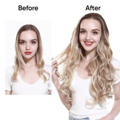 72cm Long Curly Hair V-shaped Clip-In Extensions Fluffy Natural Half Head Cover
