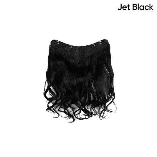 72cm Long Curly Hair V-shaped Clip-In Extensions Fluffy Natural Half Head Cover
