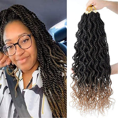 Wavy Senegalese Twisted Hair Extensions For Women