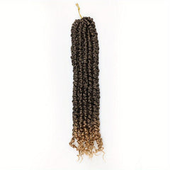 Passion Twist Hair Extensions Ombre Fluffy Pre Looped Crochet Braids 45-72 cm