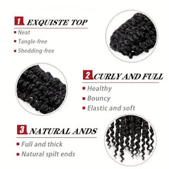 Passion Twist Hair Extensions Ombre Fluffy Pre Looped Crochet Braids 45-72 cm
