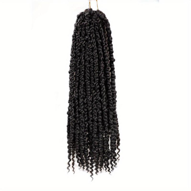 Passion Twist Hair Extensions Ombre Fluffy Pre Looped Crochet Braids 45-72 cm
