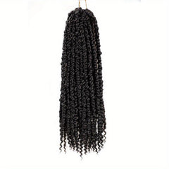 Passion Twist Hair Extensions Ombre Fluffy Pre Looped Crochet Braids 45-72 cm