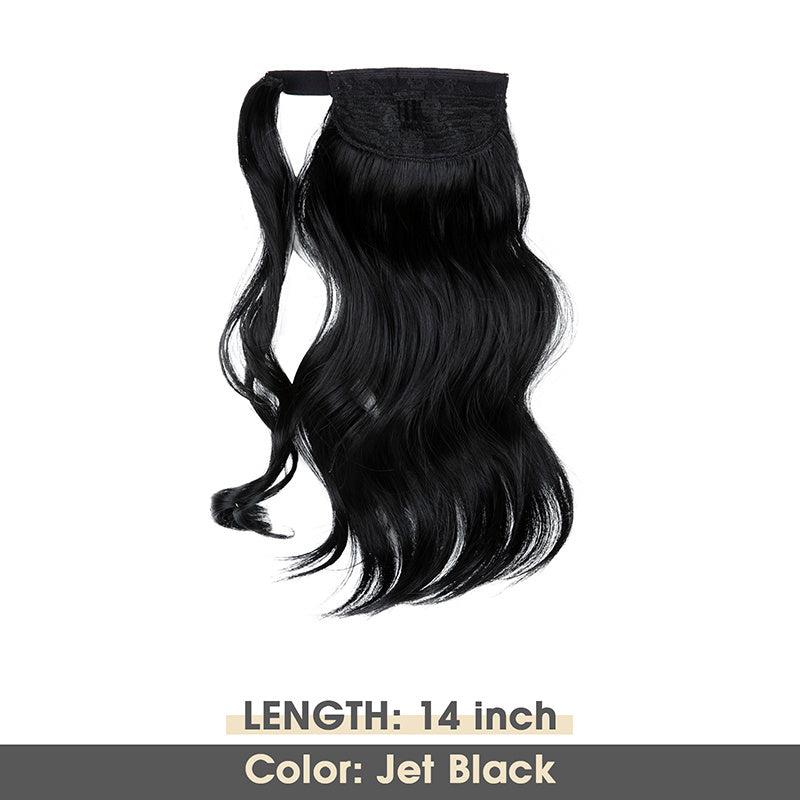 Curly Wavy Ponytail Extension Wrap Around Clip In Hair Extensions