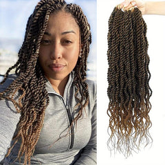6packs 45 Wavy Senegalese Twisted Crochet Hair 18inch