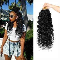 6packs 45 Wavy Senegalese Twisted Crochet Hair 18inch