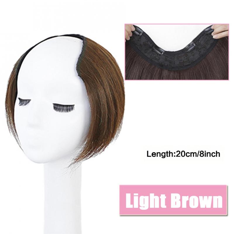 Brown Seamless U Shape Hair Extensions Hair Pads Women's Synthetic Hair