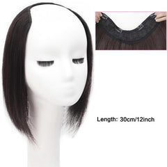 Brown Seamless U Shape Hair Extensions Hair Pads Women's Synthetic Hair