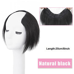 Brown Seamless U Shape Hair Extensions Hair Pads Women's Synthetic Hair