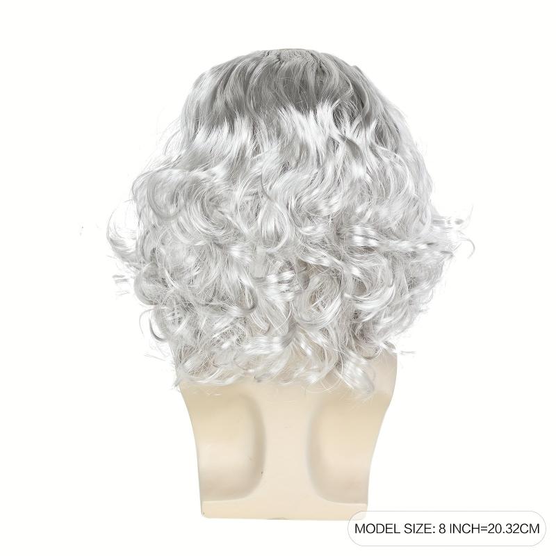 Old Man Costume Wig Balding Cap Wigs Bald Cosplay Halloween Party Wig