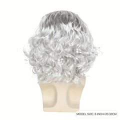 Old Man Costume Wig Balding Cap Wigs Bald Cosplay Halloween Party Wig