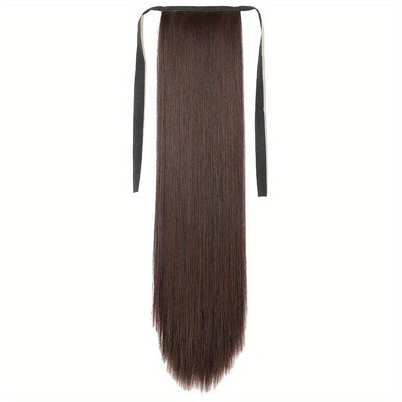 Straight Ponytail Extensions 45-72-66 cm Clip In Wrap Around Long Hair