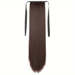 Straight Ponytail Extensions 45-72-66 cm Clip In Wrap Around Long Hair