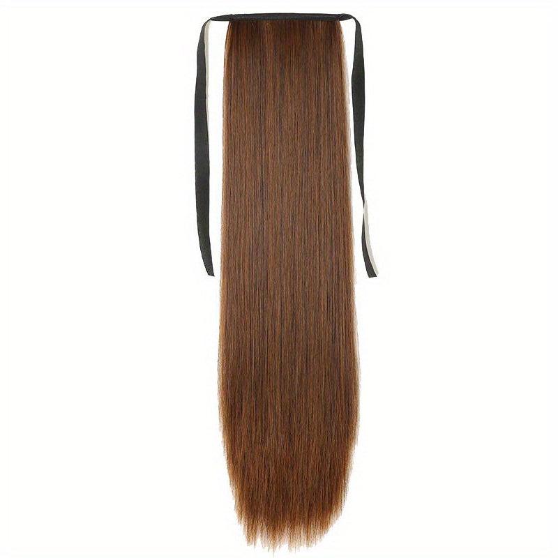 Straight Ponytail Extensions 45-72-66 cm Clip In Wrap Around Long Hair