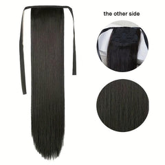 Straight Ponytail Extensions 45-72-66 cm Clip In Wrap Around Long Hair