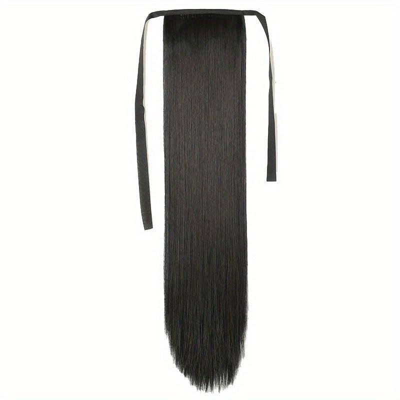 Straight Ponytail Extensions 45-72-66 cm Clip In Wrap Around Long Hair