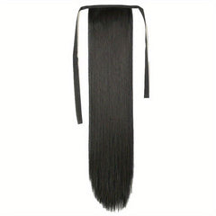 Straight Ponytail Extensions 45-72-66 cm Clip In Wrap Around Long Hair