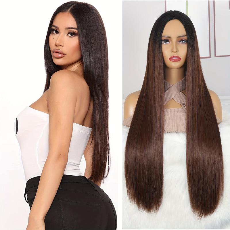 12 Cm Long Straight Hair Wigs For Women Fiber Synthetic Rose Net Hair Wigs
