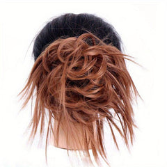 25cm Messy Hair Bun Extension Ponytail with Elastic Band