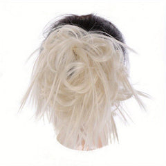 25cm Messy Hair Bun Extension Ponytail with Elastic Band