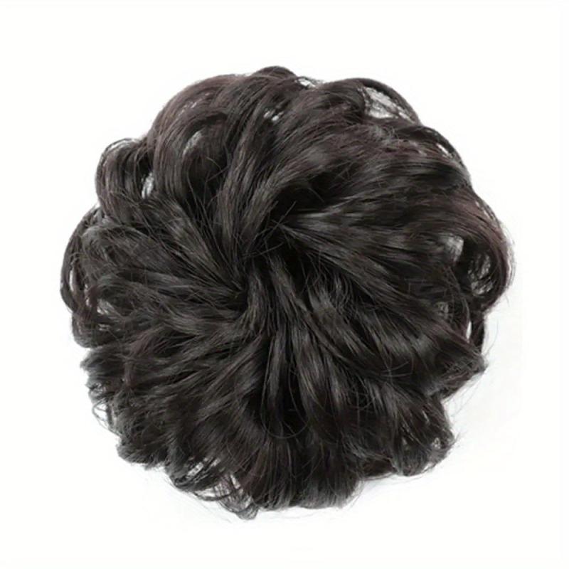 Curly Wavy Hair Scrunchies for Women Messy Bun Hairpiece