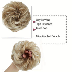 Curly Wavy Hair Scrunchies for Women Messy Bun Hairpiece