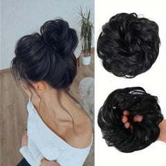 Curly Wavy Hair Scrunchies for Women Messy Bun Hairpiece