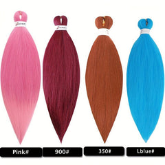 Pre Stretched Braiding Hair Synthetic Crochet Extensions 66cm
