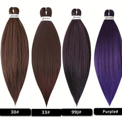 Pre Stretched Braiding Hair Synthetic Crochet Extensions 66cm