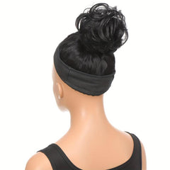 Messy Hair Bun Claw Clip Hair Scrunchies Chignon Updo Hairpiece