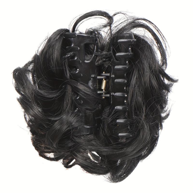 Messy Hair Bun Claw Clip Hair Scrunchies Chignon Updo Hairpiece