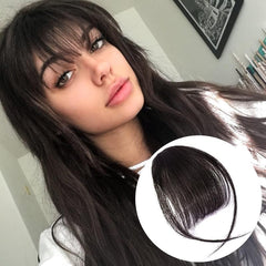 Synthetic Hair Clip In Wispy Bangs Fringe Hairpieces