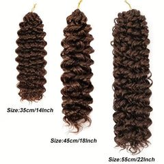 Synthetic Curly Crochet Hair Beach Curly Deep Water Wave Hair Extension