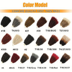 Synthetic Curly Crochet Hair Beach Curly Deep Water Wave Hair Extension