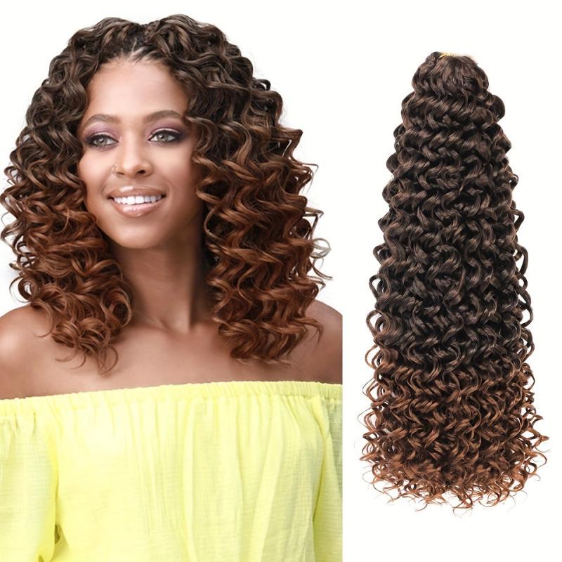 Synthetic Curly Crochet Hair Beach Curly Deep Water Wave Hair Extension