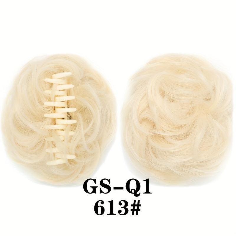 Messy Donut Hair Buns Updo Chignon Synthetic Clip In Hair Extensions
