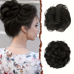 Messy Donut Hair Buns Updo Chignon Synthetic Clip In Hair Extensions