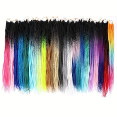 Rainbow Ombre Senegalese Twist Crochet Braids Synthetic Hair Extensions