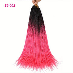 Rainbow Ombre Senegalese Twist Crochet Braids Synthetic Hair Extensions