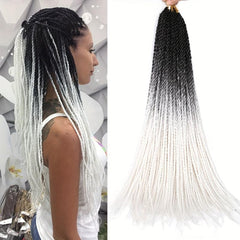 Rainbow Ombre Senegalese Twist Crochet Braids Synthetic Hair Extensions
