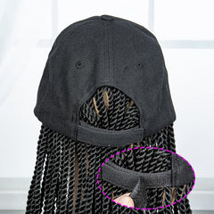 Adjustable Braids Hat Wig With Hair Attached Baseball Cap